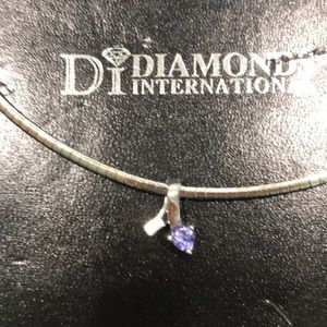 Tanzanite silver Diamonds International necklace.